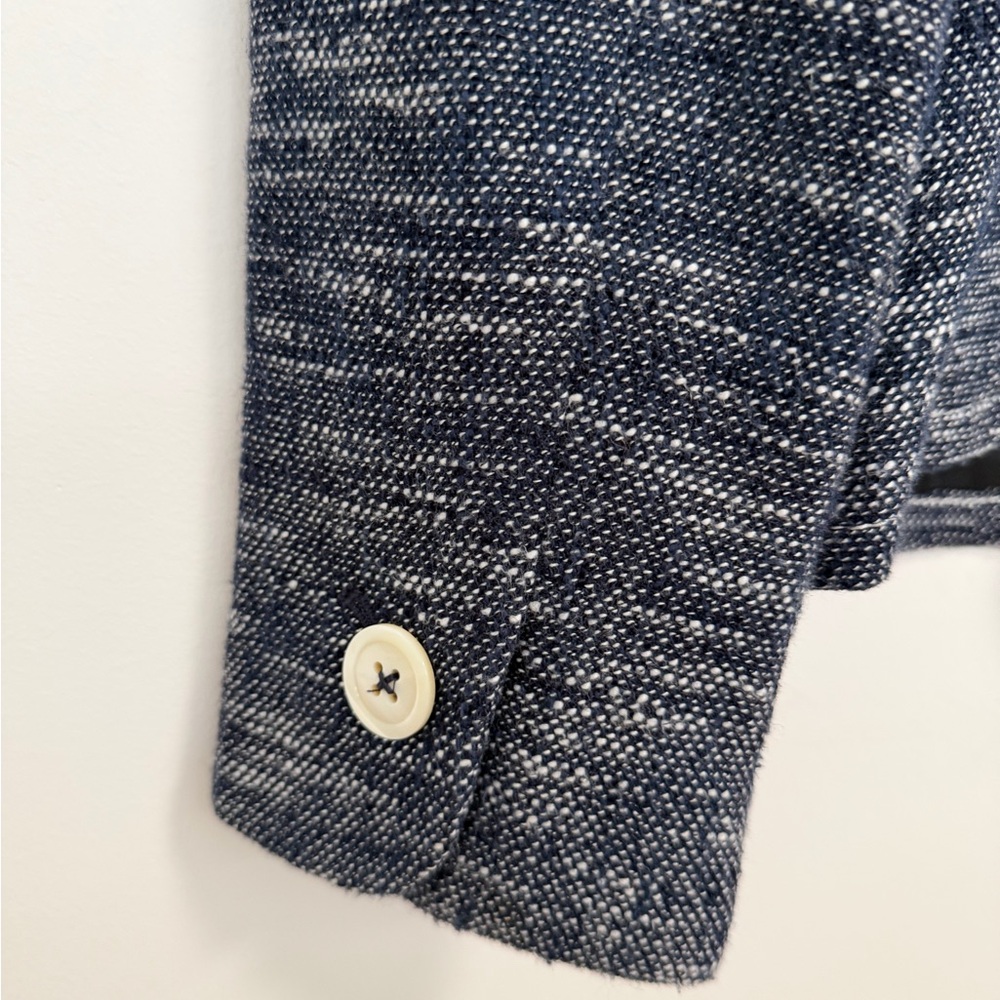 Ann Taylor Navy Tweed Blazer excellent size 2 - Picture 8 of 12